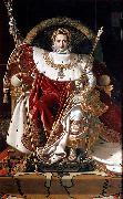 Jean-Auguste Dominique Ingres Napoleon on his Imperial throne oil painting artist